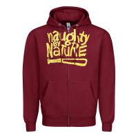 Burgundy Naughty by Nature, Naughty, Nature, the Naughty by Nature, Naughty by  Zipper Hoodie - PixelWave