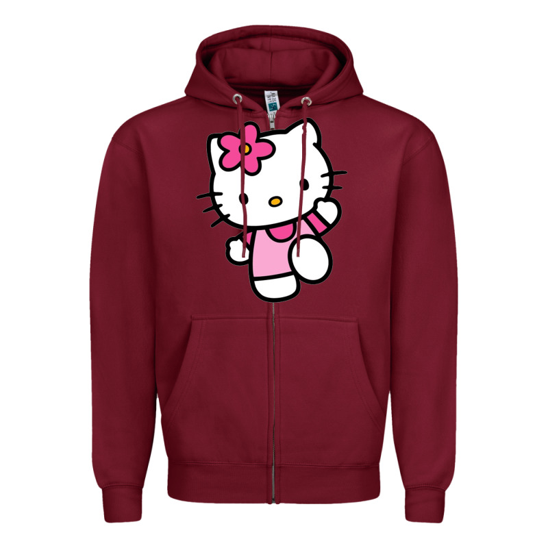 Kitty Zipper Hoodie by PixelWave | Teevron