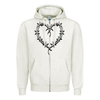 Oatmeal Heather bichota heart for women,cute music t shirt Zipper Hoodie - PixelWave