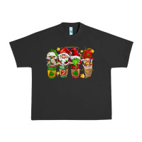 Pigment Black christmas coffee cups gnomies Urban Heavy Tee - FaDigitalArtStudio