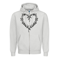 Dove Grey bichota heart for women,cute music t shirt Zipper Hoodie - PixelWave