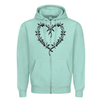 Seafoam bichota heart for women,cute music t shirt Zipper Hoodie - PixelWave