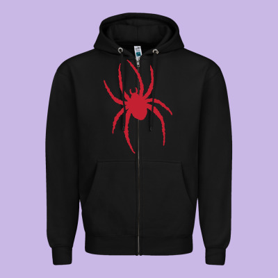 Richmond Spiders Zipper Hoodie Designed By Pixelwave