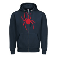 Navy Richmond spiders Zipper Hoodie - PixelWave