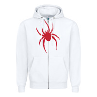 White Richmond spiders Zipper Hoodie - PixelWave