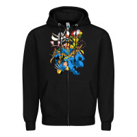 Black group pic x men Zipper Hoodie - PixelWave