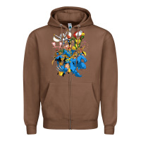 Chestnut group pic x men Zipper Hoodie - PixelWave