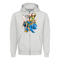 Dove Grey group pic x men Zipper Hoodie - PixelWave