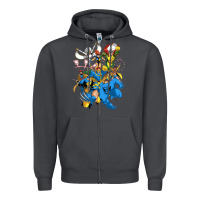 Smoke group pic x men Zipper Hoodie - PixelWave