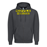 Smoke waffle hause Zipper Hoodie - PixelWave