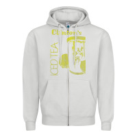 Dove Grey Clintons Iced Tea Zipper Hoodie - PixelWave