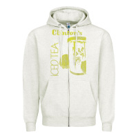 Oatmeal Heather Clintons Iced Tea Zipper Hoodie - PixelWave