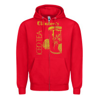 Red Clintons Iced Tea Zipper Hoodie - PixelWave