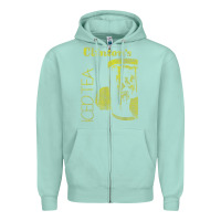 Seafoam Clintons Iced Tea Zipper Hoodie - PixelWave