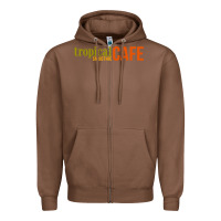Chestnut Tropical Smoothie Zipper Hoodie - PixelWave