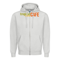 Dove Grey Tropical Smoothie Zipper Hoodie - PixelWave
