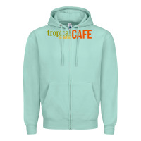 Seafoam Tropical Smoothie Zipper Hoodie - PixelWave