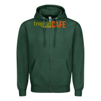 Sports Green Tropical Smoothie Zipper Hoodie - PixelWave