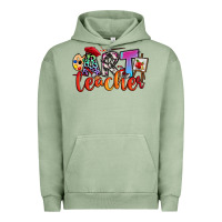 Pigment Oil Green art teacher Urban Hoodie - RanaPortraitStore