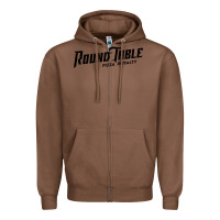 Chestnut resto, round table pizza new Zipper Hoodie - PixelWave