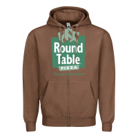 Chestnut round table pizza Zipper Hoodie - PixelWave