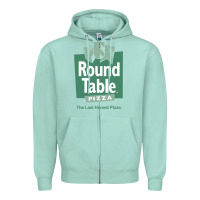Seafoam round table pizza Zipper Hoodie - PixelWave