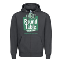Smoke round table pizza Zipper Hoodie - PixelWave