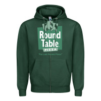 Sports Green round table pizza Zipper Hoodie - PixelWave