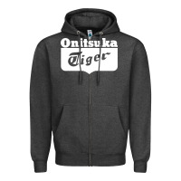 Charcoal Heather onitsuka tiger Zipper Hoodie - PixelWave