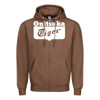 Chestnut onitsuka tiger Zipper Hoodie - PixelWave