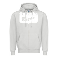 Dove Grey onitsuka tiger Zipper Hoodie - PixelWave