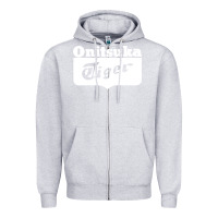 Heather Grey onitsuka tiger Zipper Hoodie - PixelWave