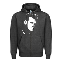 Charcoal Heather morrissey the smiths Zipper Hoodie - PixelWave