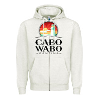 Oatmeal Heather cabo wabo Zipper Hoodie - PixelWave