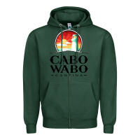 Sports Green cabo wabo Zipper Hoodie - PixelWave