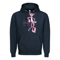 Navy pink panther Zipper Hoodie - PixelWave