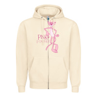 Sandshell pink panther Zipper Hoodie - PixelWave