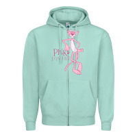 Seafoam pink panther Zipper Hoodie - PixelWave