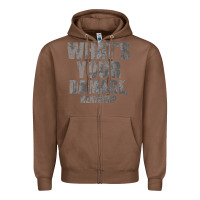 Chestnut what's your damage, heather   heathers Zipper Hoodie - PixelWave