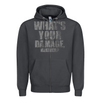 Smoke what's your damage, heather   heathers Zipper Hoodie - PixelWave