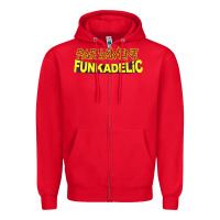 Red parliament funkadelic Zipper Hoodie - PixelWave