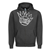 Charcoal Heather ween Zipper Hoodie - PixelWave