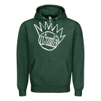 Sports Green ween Zipper Hoodie - PixelWave
