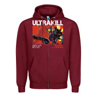 Burgundy the merch ultrakill 1 Zipper Hoodie - PixelWave