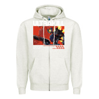 Oatmeal Heather the merch ultrakill 1 Zipper Hoodie - PixelWave