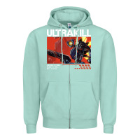 Seafoam the merch ultrakill 1 Zipper Hoodie - PixelWave