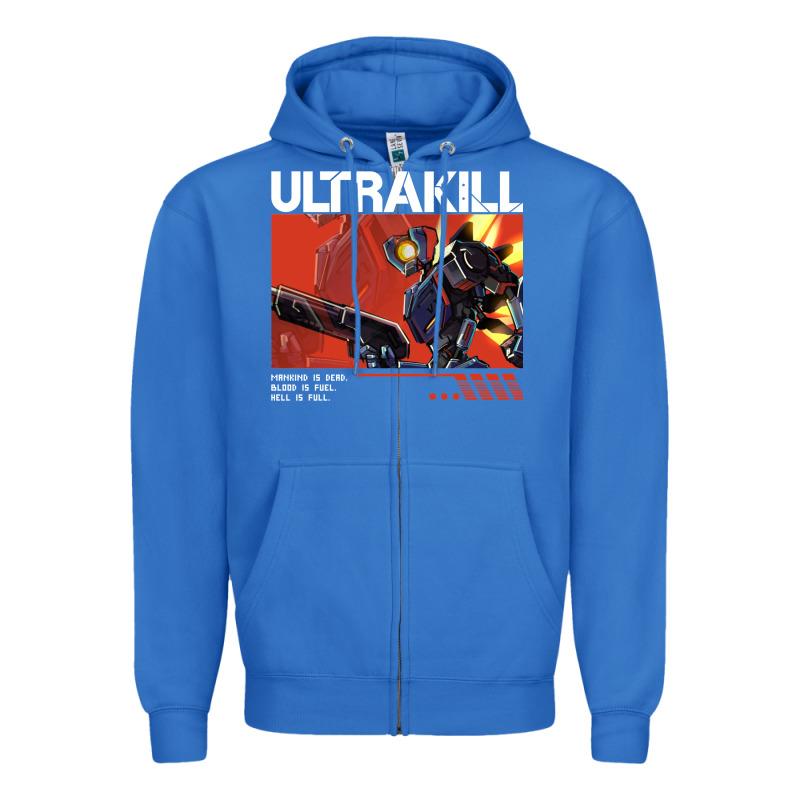 The Merch Ultrakill 1 Zipper Hoodie by PixelWave | Teevron