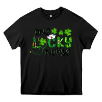 Black Saint Patricks One Lucky Nurse Heavy Core Tee - RanaPortraitStore