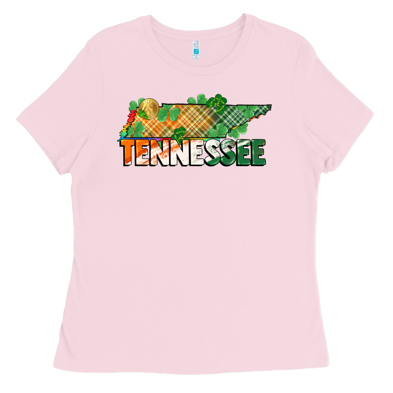 Tennessee Map St Patricks Day Ladies Tee by FaDigitalArtStudio | Teevron
