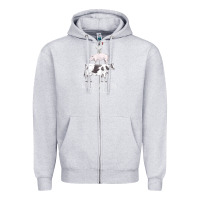 Heather Grey liberation to all vegan vegetarian food animal love Zipper Hoodie - PixelWave